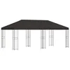 Vidaxl Paviljon s stenami 6 x 3 m Antracit Poliester in jeklo 190