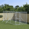 vidaXL Zunanji pasji boks srebrn 2x6x2 m pocinkano jeklo