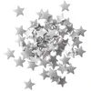 Dekorativne perle ZVEZDE Srebrne DIY 1,5 cm 60 kosov.