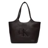 Calvin Klein Ročna torba Bold Ck Shopper LV04F3562G Bordo rdeča