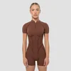 GymBeam Women‘s Cosmo Jumpsuit Brown XS