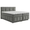 Carryhome BOXSPRING POSTELJA 180 cm x 200 cm , tekstil temno siva