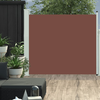 vidaXL Zložljiva stranska tenda za teraso 100x300 cm rjava