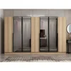 Hanah Home ormar sa reflektujućim staklom Nisa 20615, 315 cm, dore