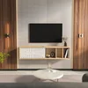 HANAH HOME TV polica Teo Floating Sapphire Oak White