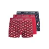 JACK & JONES Boksarice JACEDDIE XMAS mornarska/rdeča/bela