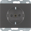 Berker Berker SCHUKO vtičnica antracit mat, lak 47357006, (20859697)