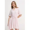 Lanena obleka Tommy Hilfiger