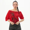Cropp - Asimetrična bluza - rdeča