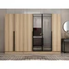 Hanah Home ormar sa reflektujućim staklom Nisa 20612, 270 cm, dore
