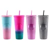 Takk style trend čaša sa cevčicom plastična 710ml miks ( 705504 )
