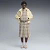 PUMA T7 Pleated Tartan Midi Skirt Women, Clothing, Mouse Gray, M