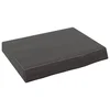 Vidaxl Stenska polica temno rjava 40x30x(2-6) cm trdna hrastovina