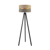 Duolla - Stojeća lampa DUO 1xE27/60W/230V prečnik 44 cm bež/siva/wenge