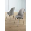 Hanah Home Set stolica Pefa, 45x91x42 cm, 4 komada, Srebrno-sive boje