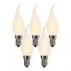 Set 5 LED žarnic E14 matiranih sveč BXS35 1W 100 lumnov 2200K