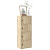 Regal za knjige boja betona 40x24x102 cm konstruirano drvo