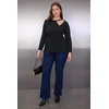 Trendyol Curve Ženska bluza Tbbaw26Af00042, Crna