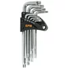 Komplet ključev torx tipa l t10-t50 9 kosov. Kratek