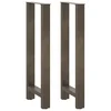 Noge za barski stol Prirodni čelik 2 kom 50 x (100-101) cm Čelik