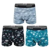 3-PACK moške boksarice Uomo Palm Escape