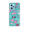 Silikonska maska za Xiaomi Redmi Note 12 5G (EU) Love Print tirkizna