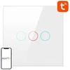 NEW Pametno svetlobno stikalo ZigBee Avatto LZTS02-EU-W3 3 Way No Neutral TUYA (belo)