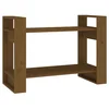 Vidaxl Knjižna omara/pregrada medeno rjava 80x35x56,5 cm trden les