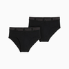 PUMA Mens Briefs 2 Pack, Black