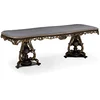 Casa Padrino luxury baroque dining table gray/brown/gold - Magnificent baroque style kitchen table - Luxury baroque dining room furniture - Baroque dining room furniture - Baroque interior