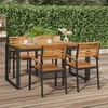 Vrtni stol s U-nogama 160 x 80 x 75 cm od masivnog drva bagrema