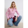 Trendyol Bluza roza / temno roza