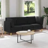 Modularni set sofe sa skladištem 3 pcs Crna Tkanina