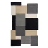 Črno-siva ročno tkana volnena preproga 150x240 cm Collage Monochrome – Flair Rugs