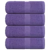 Vidaxl vidaXL Brisače za goste 4 kosi vijolične 30 x 50 cm 360 g/m2 100 % bombaž