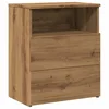 Vidaxl Nočna omarica artisan hrast 50x32x60 cm inženirski les