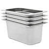 shumee vidaXL Gastronorm posode 4 kosi GN 1/3, 150 mm, nerjaveče jeklo