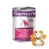 GEMON Vlažna hrana za pse adult medium komadići govedine&jetre u konzervi 415g