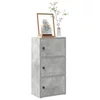Regal za knjige boja betona 40x24x77 cm konstruirano drvo