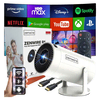 ZENWIRE Prenosni Mini Android Projektor 12 Wifi Vrteči Projektor Full Hd 4K Bluetooth Auto Keystone 4D Zenwire R1 360