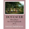 DOTZAUER:DREI DUOS FUR ZWEI VIOLONCELLI OP.15