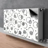 tulup.si Pokrov radiatorja Krogi s črnilom 110x60 cm