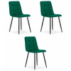 Brandless Stol KARA - temno zelen žamet x 3, (22030515)