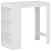 Den Barska miza s polico 110x50x103 cm bela