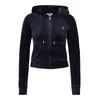 Juicy Couture Tall Jopa na zadrgo MADISON temno modra/srebrna