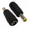 Adapter napojni 2.1/5.5mm M - 1.4/5.0mm F