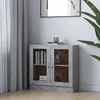 Vitrina siva boja betona 82,5 x 30,5 x 80 cm konstruirano drvo