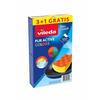 Vileda Sponge Vileda Pur Active Barvna 4 kosi - Monotone, poliuretan, ročno pranje, rumena, rožnata, oranžna, modra, zelena