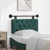 vidaXL Visoki naslon za glavo Temno zelena 100 x 55 x 7 cm blago