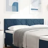 Vidaxl Tkaninsko Vzglavje Geometric z vzglavjem Modra 160 cm blago